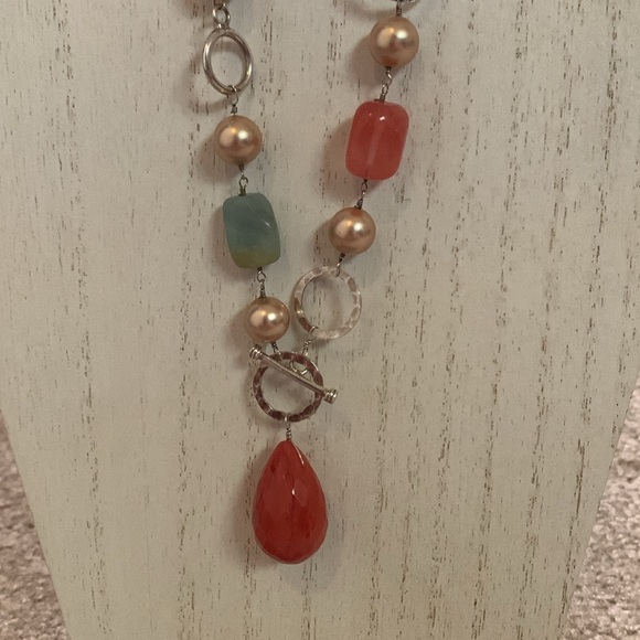 Sterling Silver Beaded Necklace - Picture 2 of 5